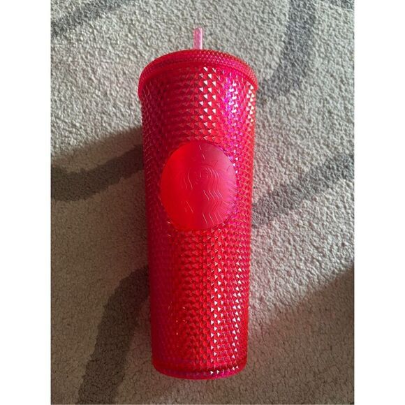 Starbucks Pink Studded Tumbler Cup 24 Oz Fall 2021 - Picture 1 of 6